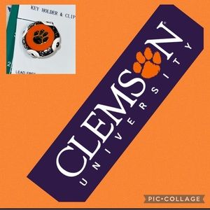 New Clemson Tigers Silver-Tone Keychain Key Finder Clip - Best Brand
